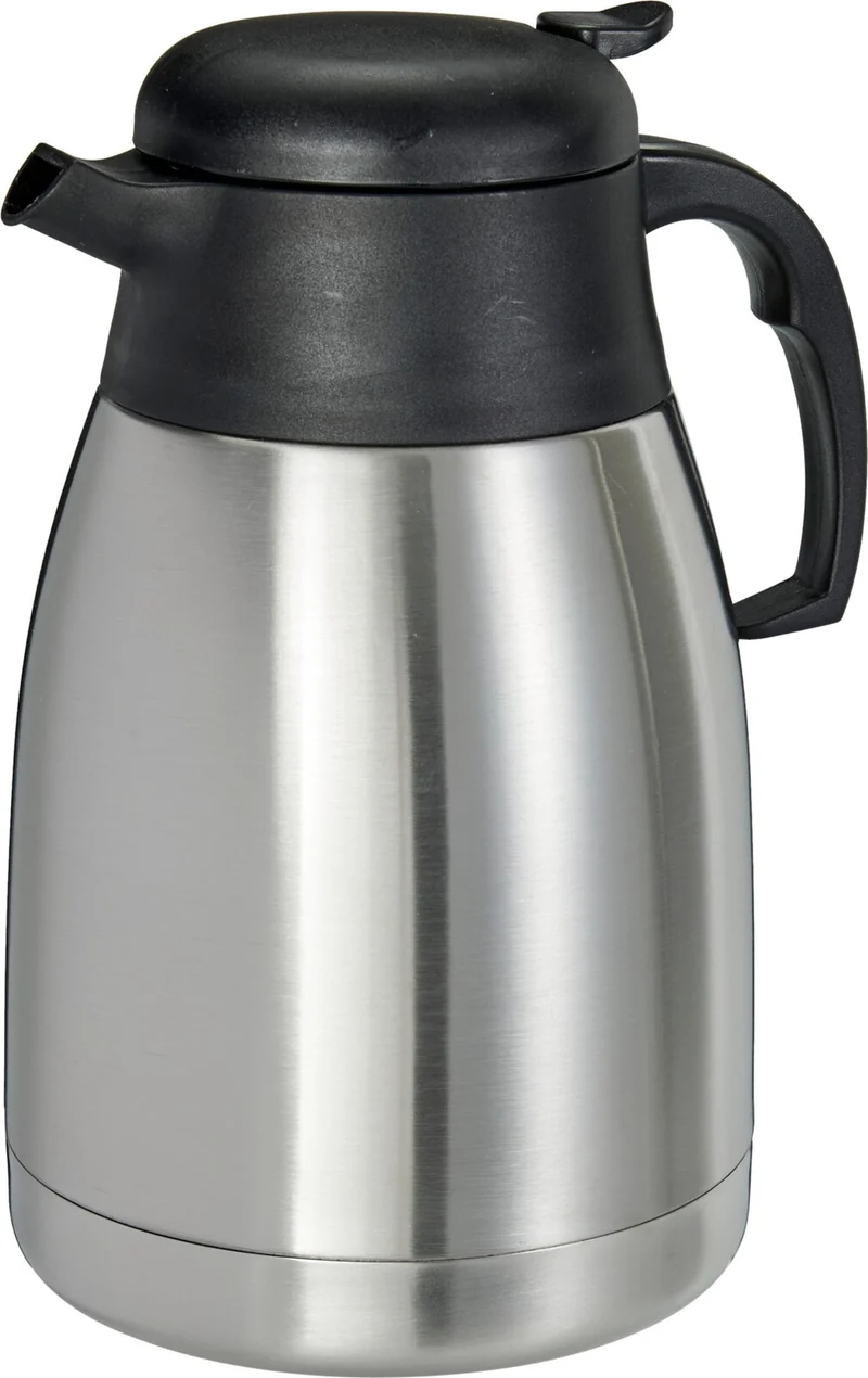 Cookinglife Doppelwandige Thermoskanne RVS 1.5 Liter - Kaffeekanne für Warm und Kalt