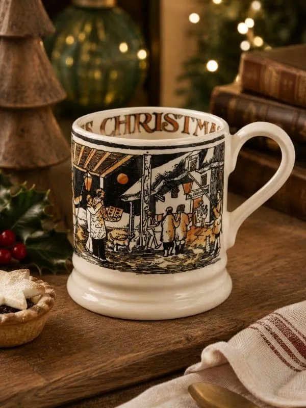 Emma Bridgewater The Night Sky Christmas Carolling 1/2 Pint Mug