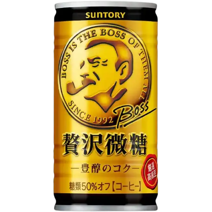 SUNTORY Boss Black Coffee Less Sugar 185ML