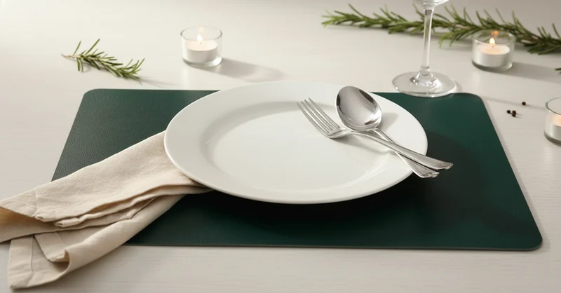 Cosy & Trendy Tischsets Lederlook Pine Grove 43 x 30 cm - 6 Stück