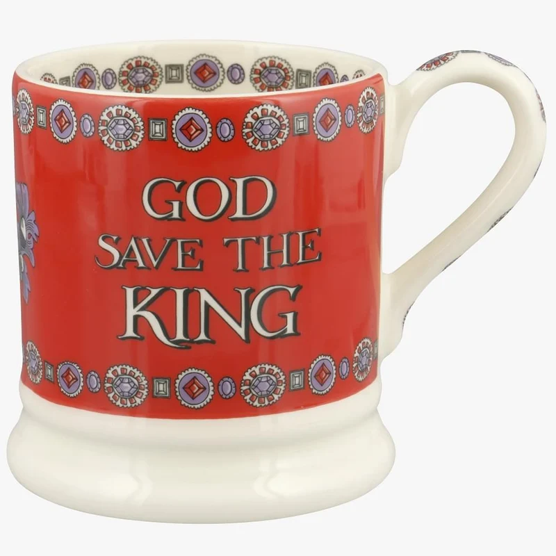 Emma Bridgewater God Save The King Charles III 1/2 Pint Mug