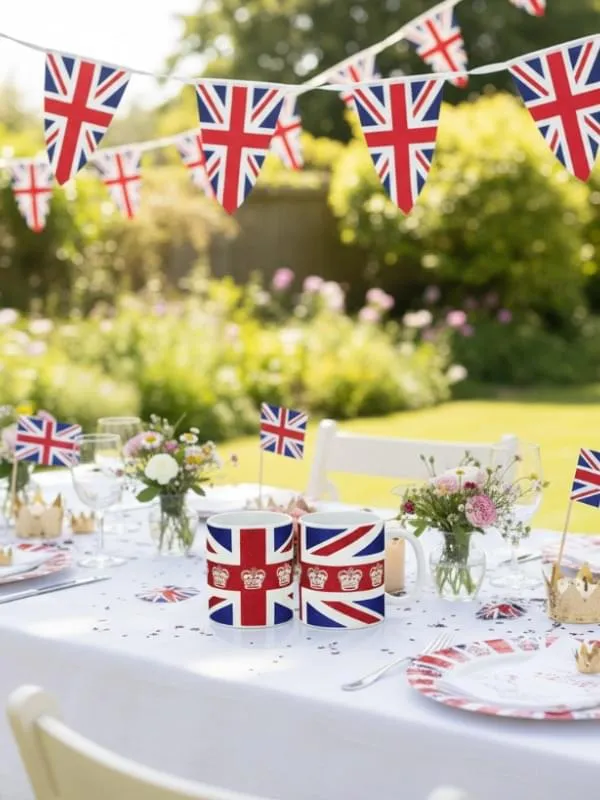 Elgate Union Jack with Crown & Glitter Mug 11oz