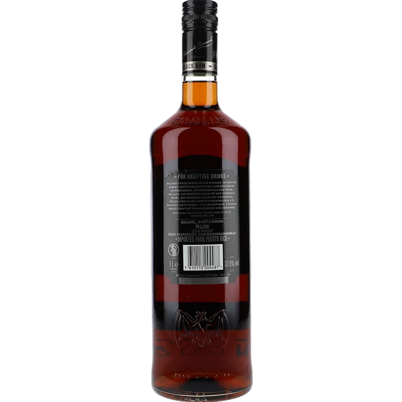 Bacardi Carta Negra 37.5 % 1L FL