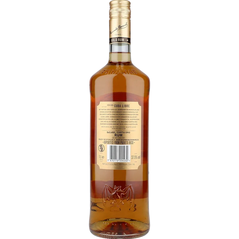 Bacardi Carta Oro 37.5 % 1L FL