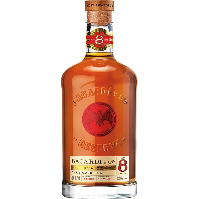 Bacardi Ron 8 Años 40 % 0,7L FL