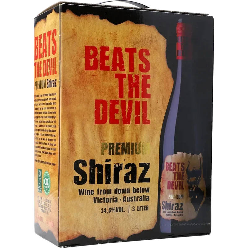 Beats the Devil Premium Shiraz 14.5 % 3L BIB