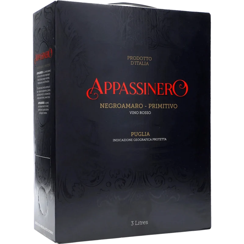 Appassinero Negroamaro Primitivo 13 % 3L BIB