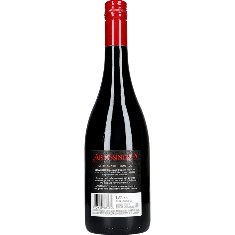 Appassinero Negroamaro Primitivo 13 % 0,75L FL