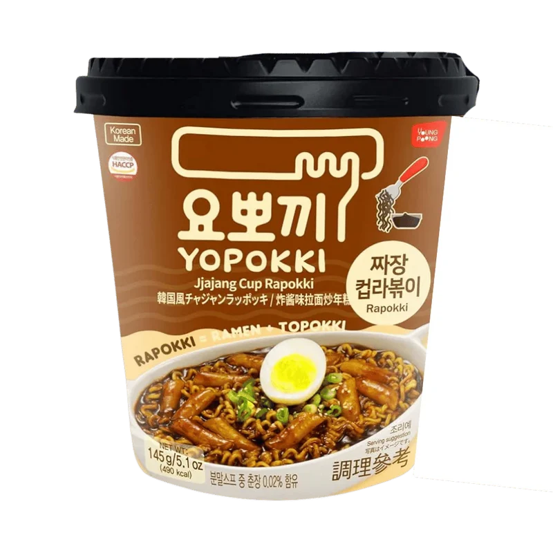 YOPOKKI Ricecake & Ramen Cup Jjajang 145G