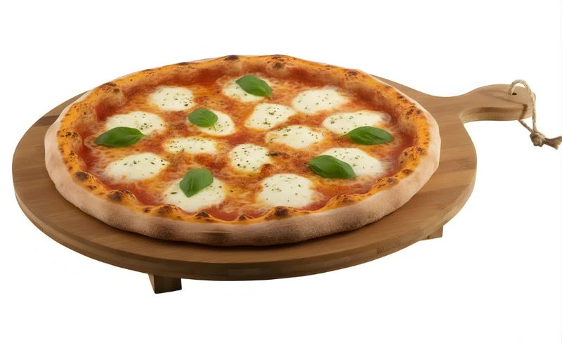 Cookinglife Servierbrett Pizzabrett XXL Organic Bambus ø 42 cm