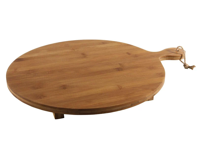 Cookinglife Servierbrett Pizzabrett XXL Organic Bambus ø 42 cm