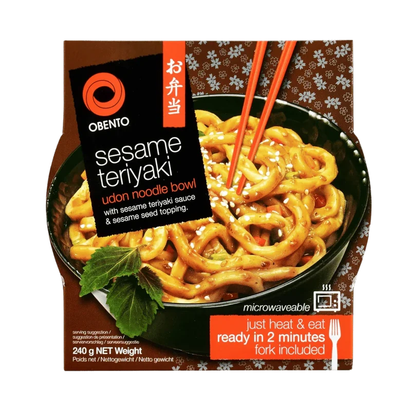 OBENTO Udon Noodle Bowl Sesam Teriyaki 240G
