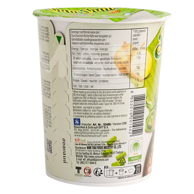 YUM YUM Instant Nudeln Gemüse Cup 70G