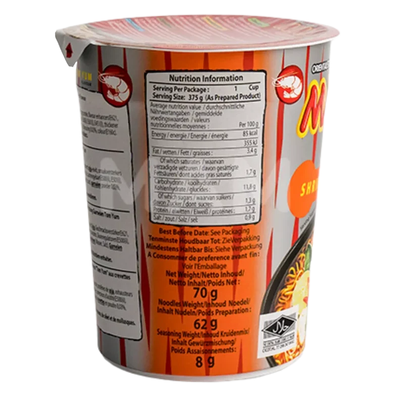 MAMA Instant Nudeln Shrimp Tom Yum Cup 70G