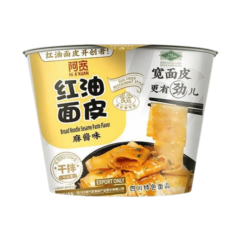 BAIJIA Broad Noodle Sesam Paste Flavour Bowl 115G