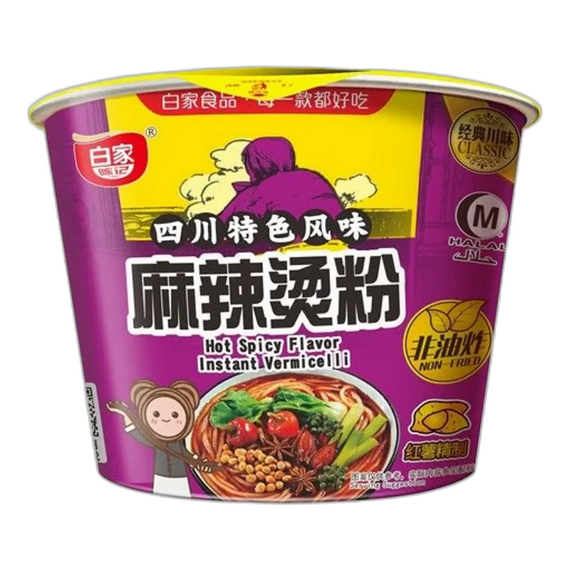 BAIJIA Instant Vermicelli Spicy Hot Cup 105G