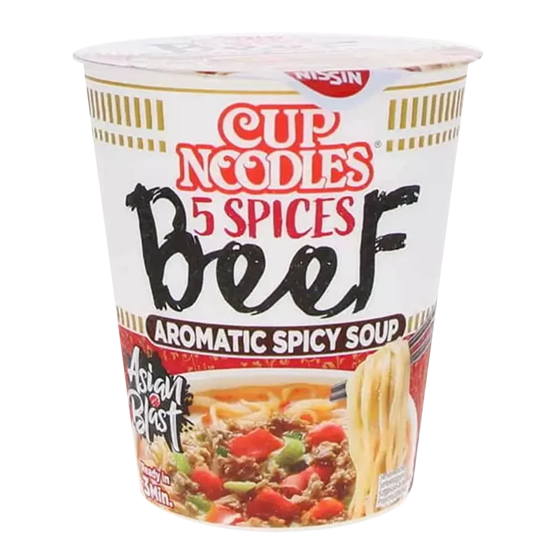 NISSIN Cup Noodle 5 Spices Beef 67G