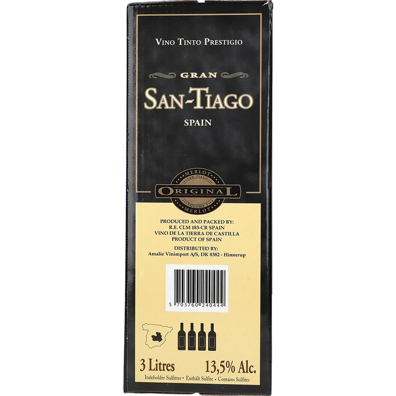 San Tiago Merlot 13.5 % 3L BIB