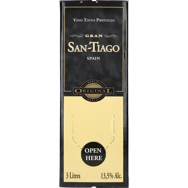 San Tiago Merlot 13.5 % 3L BIB