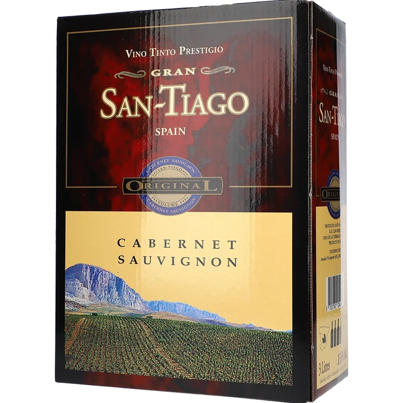 San Tiago Cabernet Sauvignon 13.5 % 3L BIB