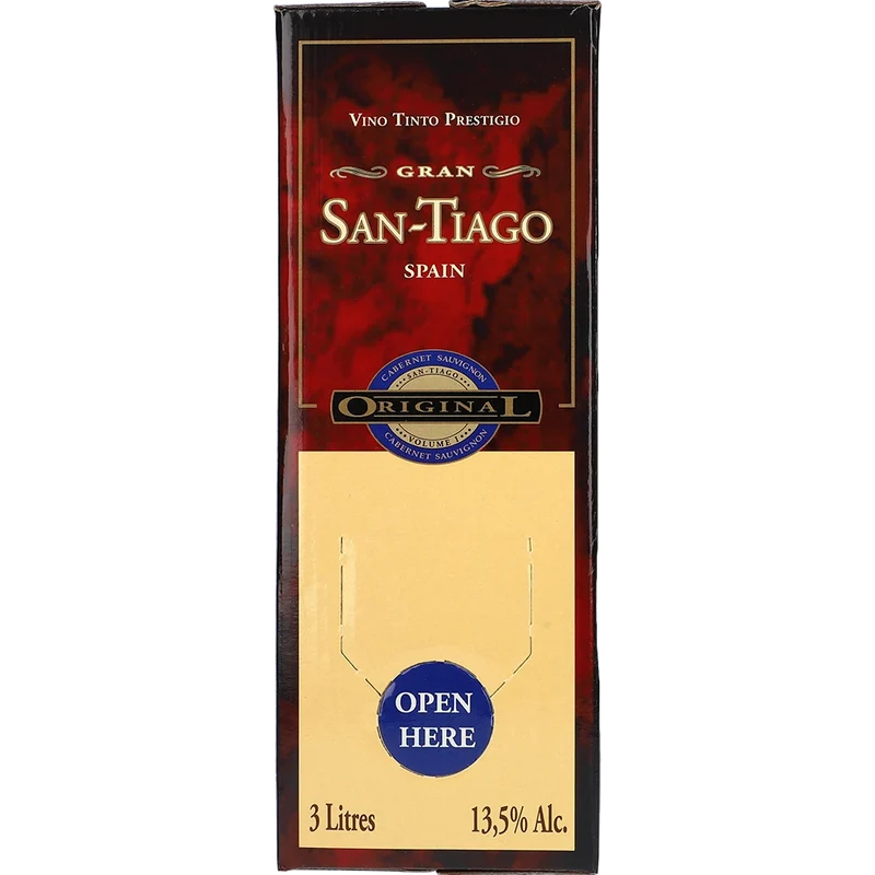 San Tiago Cabernet Sauvignon 13.5 % 3L BIB
