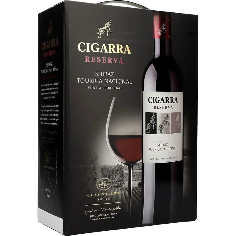 Cigarra Reserva Shiraz Touriga Nacional 13.5 % 3L BIB