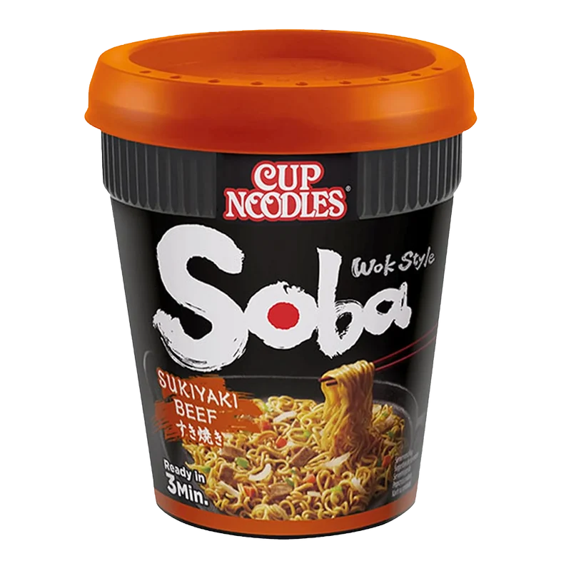 NISSIN Cup Noodles Soba Sukiyaki Beef 89G
