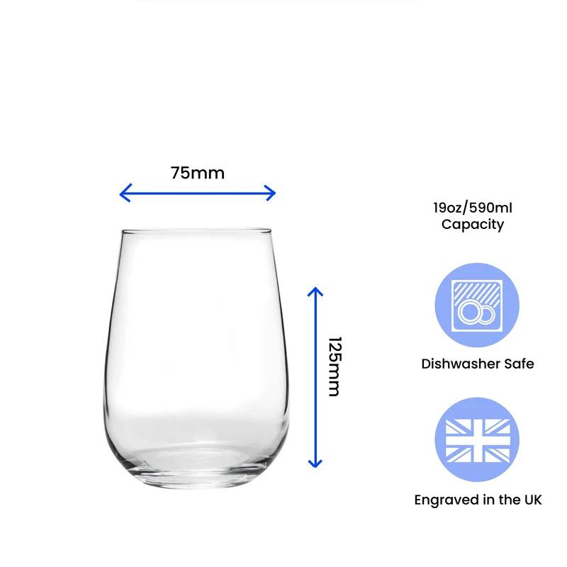 Engraved Gin and Tonic Glass, Personalised Prescription For Gin Design