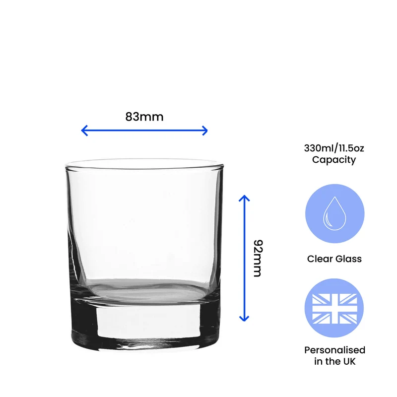 Engraved Whisky Glass, Personalised Prescription For Whisky Design