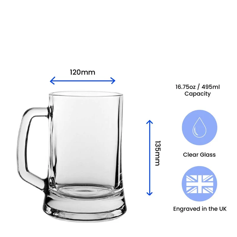 Engraved Beer Glass, Personalised Prescription For Beer Design