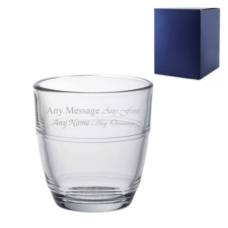 Engraved 220ml Curved Stacking Tumbler with Gift Box
