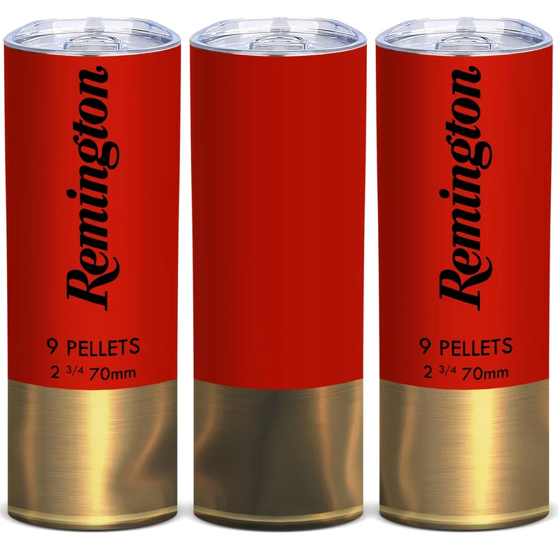 Funny Tumbler for Men Shotgun Shell 20oz Insulated Skinny Cup