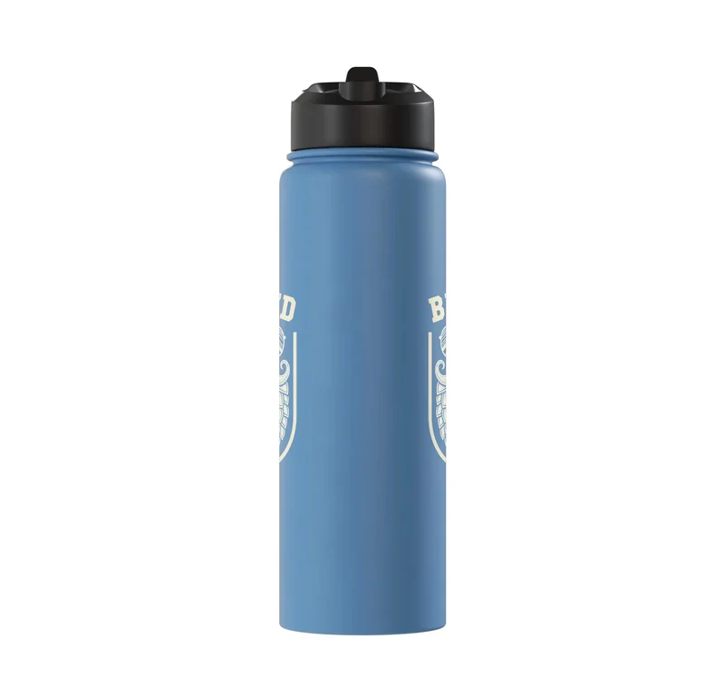Beer'd Funny Beer Mustache Beard Design Beer Lover Stainless Steel Insulated Water Bottle
