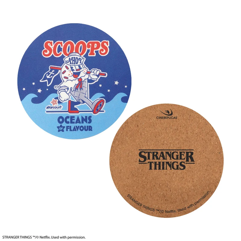 Stranger Things Untersetzer Scoops Ahoy 4er-Pack