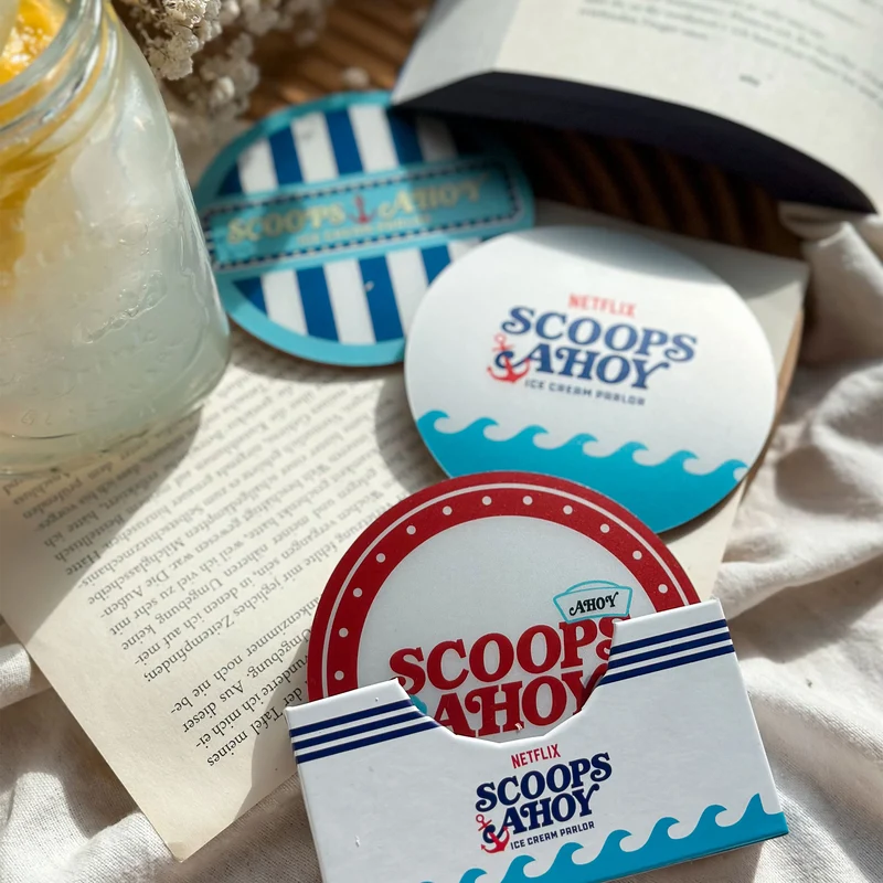 Stranger Things Untersetzer Scoops Ahoy 4er-Pack