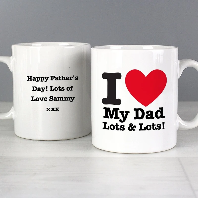 Personalised I Heart Mug