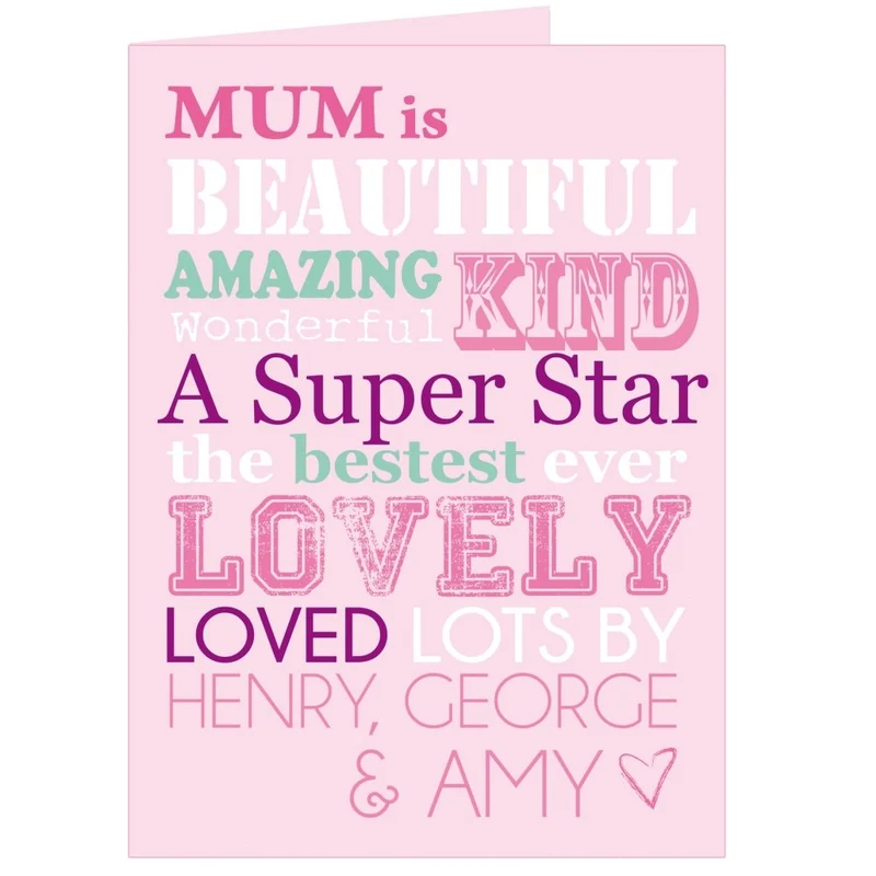 Personalised She Is... Card