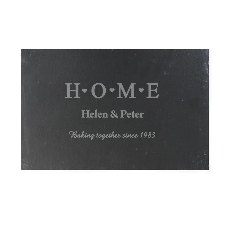 Personalised Home Slate Rectangle Placemat