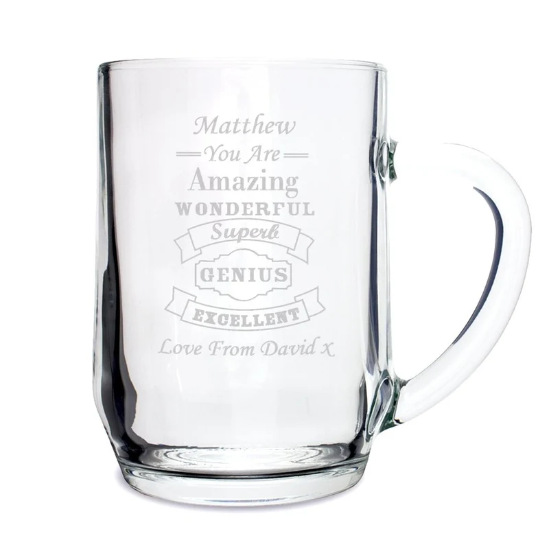 Personalised Vintage Typography Tankard