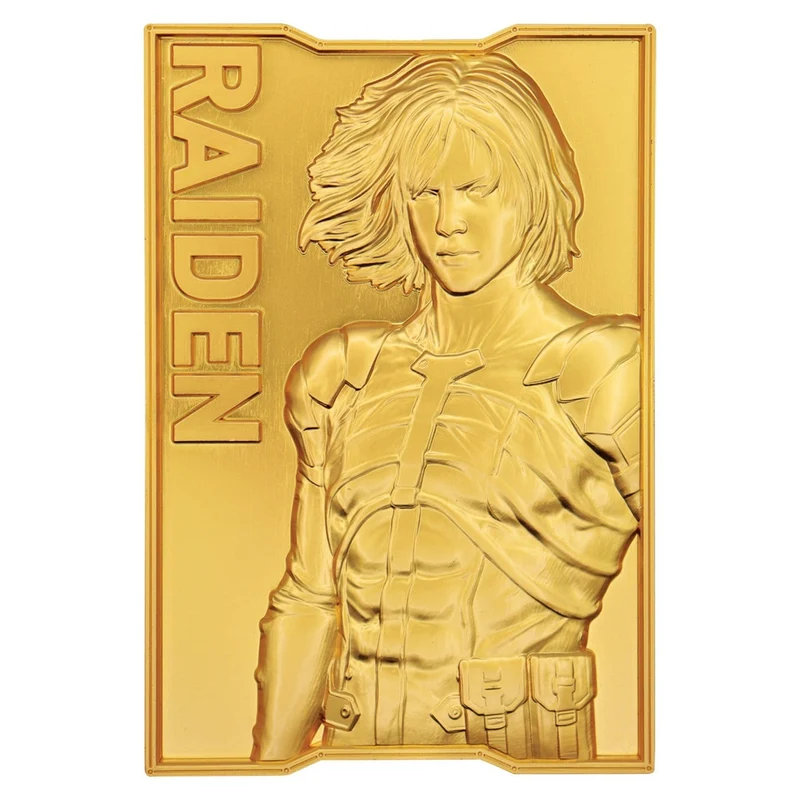 Metal Gear Solid 2 Metallbarren Raiden 24k Gold Plated Limited Edition