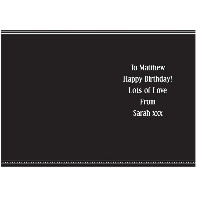 Personalised Vintage Typography Card