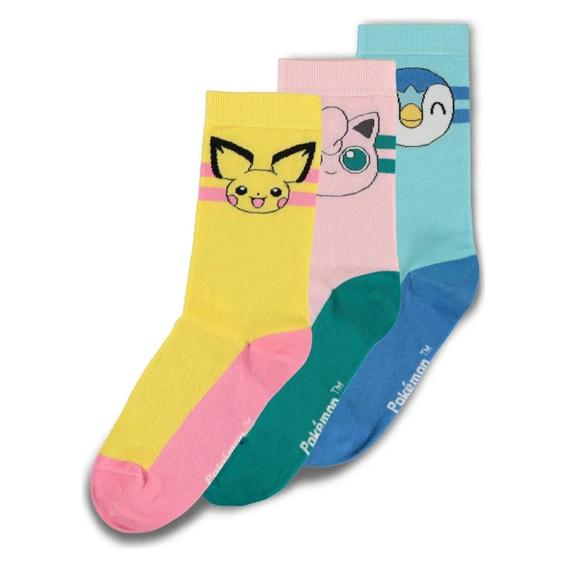 Pokémon Socken 3er-Pack Crew 39-42