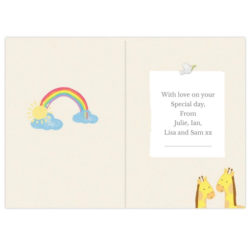 Personalised Noah's Ark Card