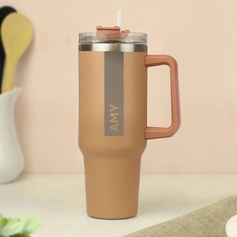 Personalised 40Oz Brown Travel Cup