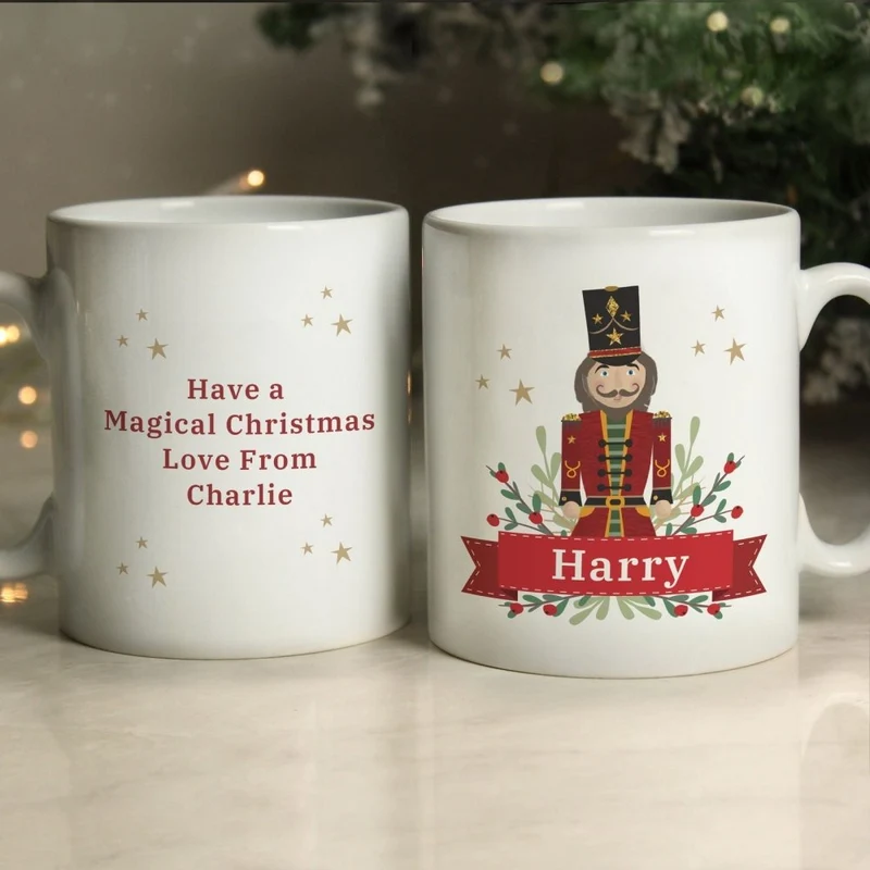Personalised Christmas Nutcracker Mug