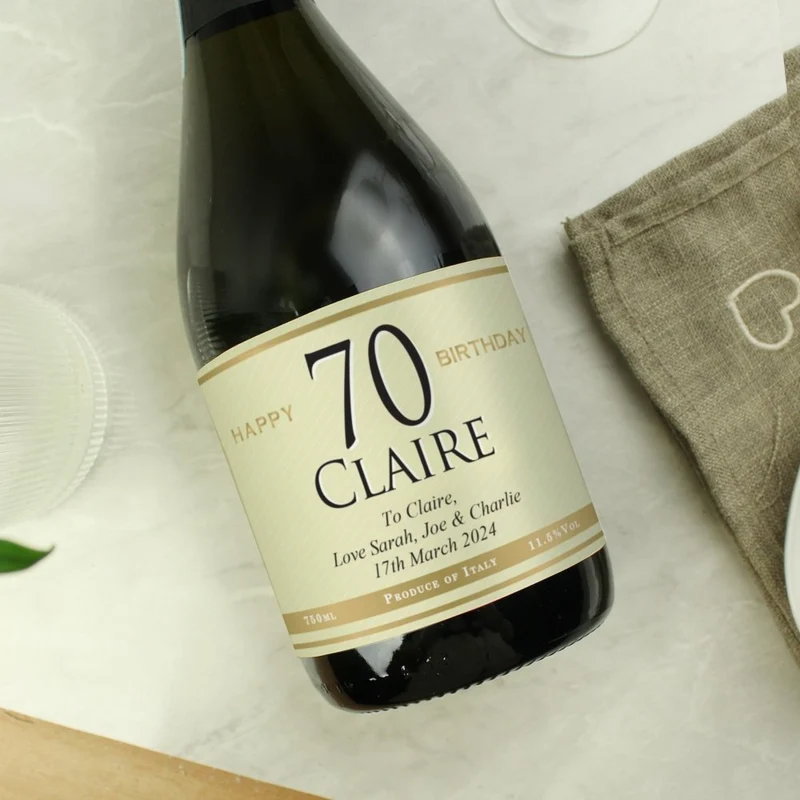 Personalised Big Age Birthday Prosecco