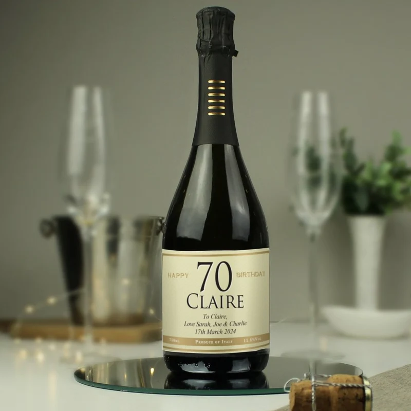 Personalised Big Age Birthday Prosecco