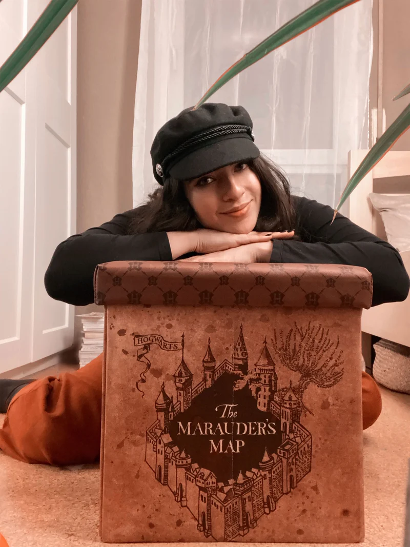 Harry Potter - Karte des Rumtreibers Hocker mit Stauraum