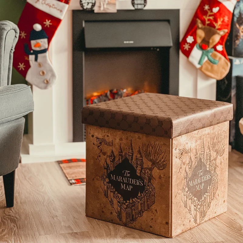 Harry Potter - Karte des Rumtreibers Hocker mit Stauraum