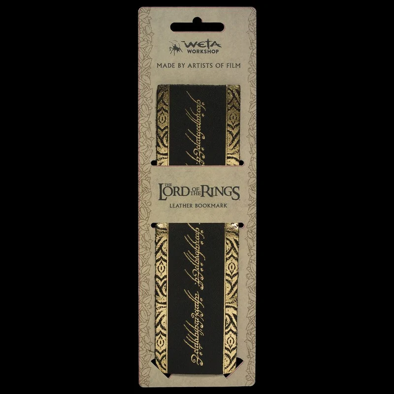 Herr der Ringe Leder Lesezeichen The One Ring Inscription